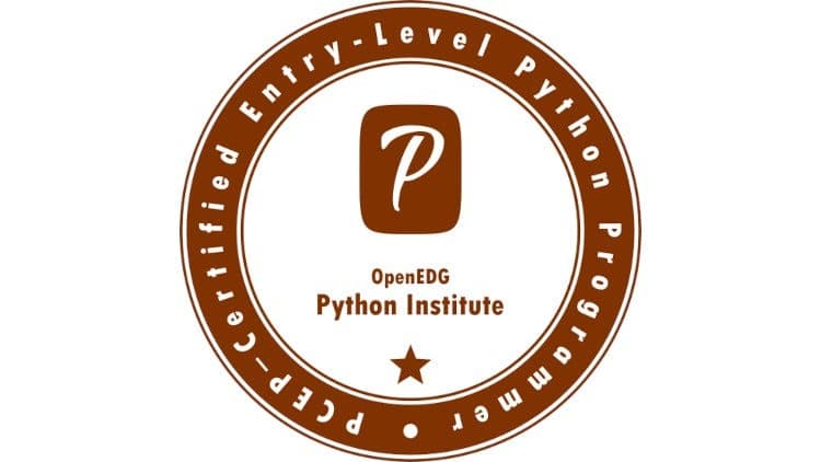 OpenEDG Python Institute certification badge